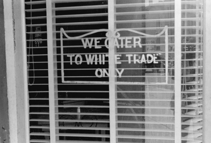 只开放给白人的餐厅。