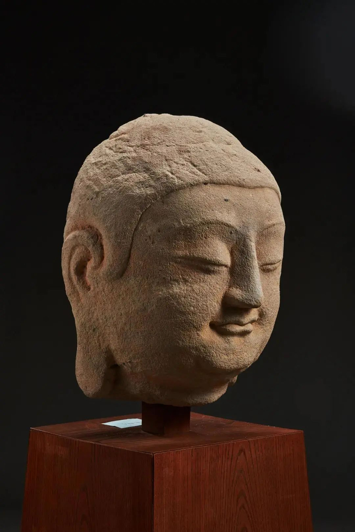 天龙山石窟第8窟北壁佛首 隋开皇四年（584）山西太原天龙山石窟