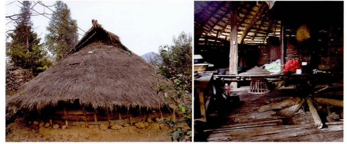 沧源地棚式 佤族茅草屋 唐黎洲 余穆（2017） 图