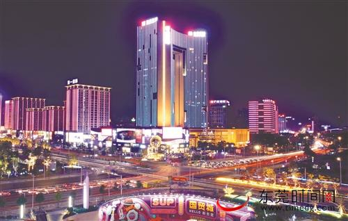 ■东莞城区夜景璀璨 记者 程永强 摄