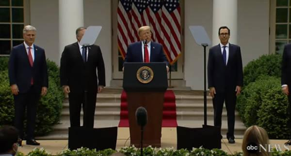 特朗普“名场面”之宣布退出世卫组织 视频截图 