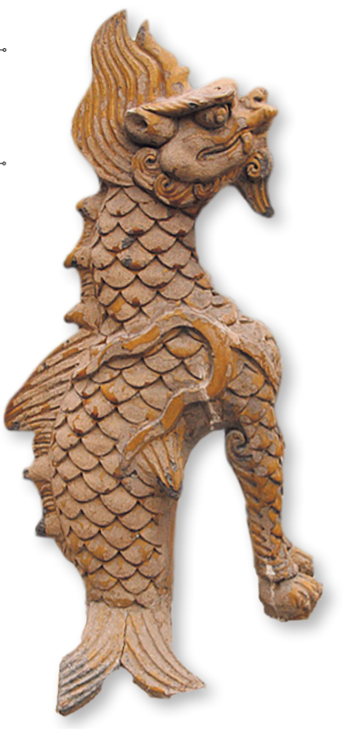 在中国古代神话中，押鱼是兴云作雨，灭火防灾的神兽。