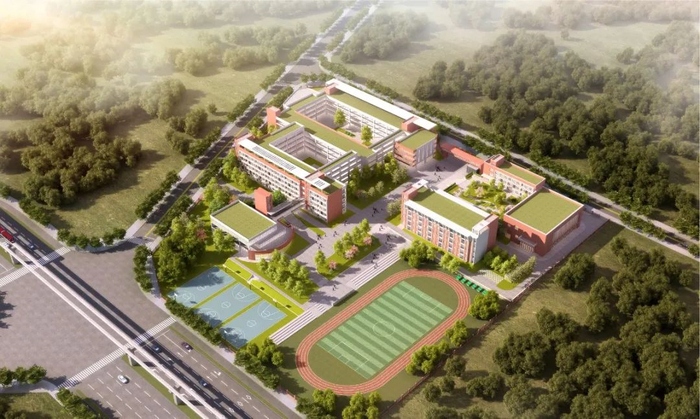 大学城人民小学二期效果图 图：重庆高新区微讯