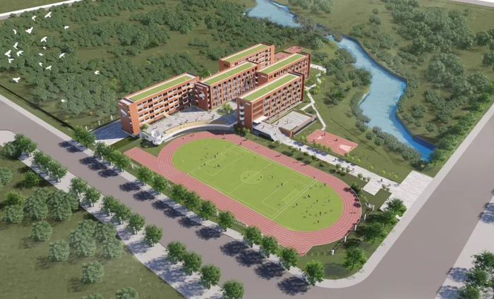 科学城南开小学（暂定名）鸟瞰图 图：重庆高新区微讯