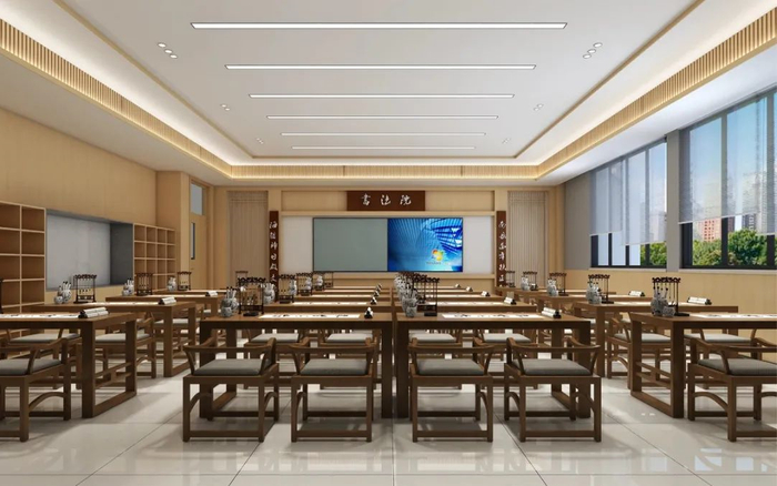 永祥实验中学（暂定名）书法教室 图：重庆高新区微讯