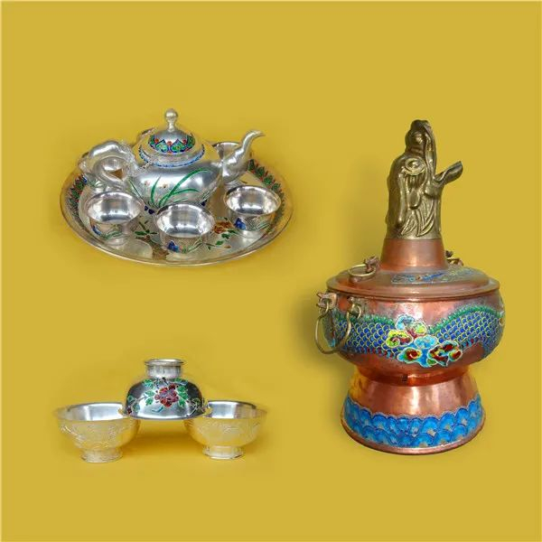 珐琅银器 图源：云南省非物质文化遗产保护中心网站