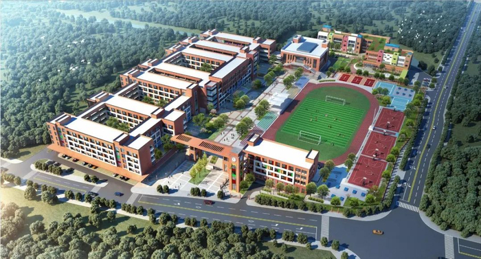 高桥实验学校（暂定名）鸟瞰图 图：重庆高新区微讯