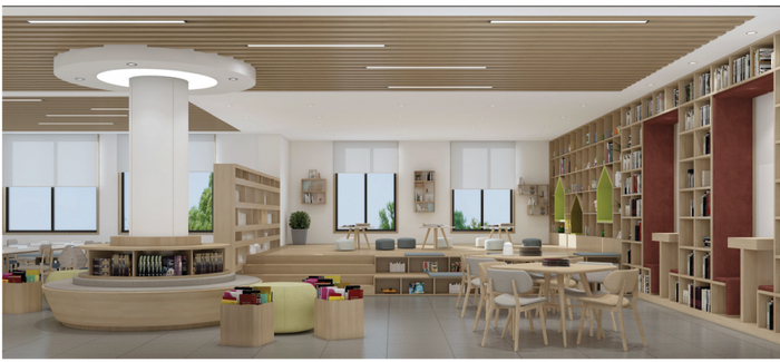 科学城南开小学（暂定名）图书馆 图：重庆高新区微讯
