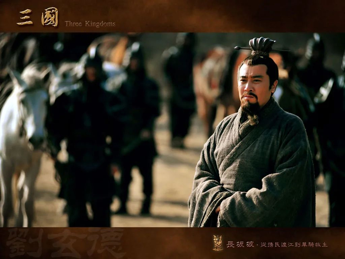 ▲在2010版的《三国》中，于和伟饰演刘备。