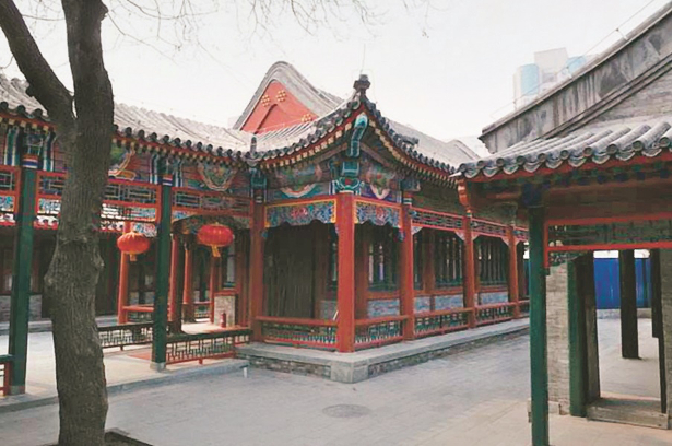 中山会馆内景。《老北京述闻 京城会馆》插图。