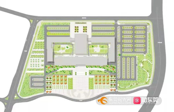 ▲厚街政务服务中心将结合绿化升级的契机，在大楼周边新增589个停车位，目前，两侧190个停车位建设已经在收尾，山体新增的300多个车位也计划在4月底前完工。