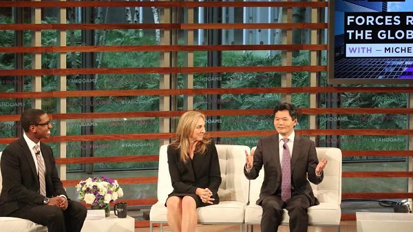 图说：马勇在2018年雅虎财经高峰论坛会上