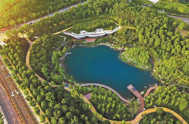 礼嘉智慧公园景色怡人 张坤琨 摄