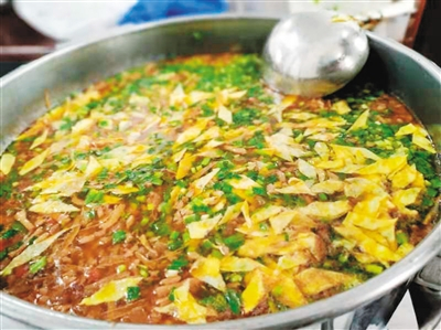 香气四溢的臊子面。