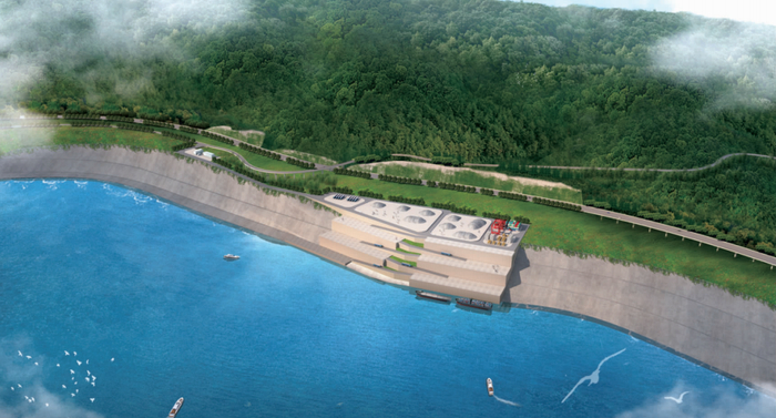 旅游码头效果图