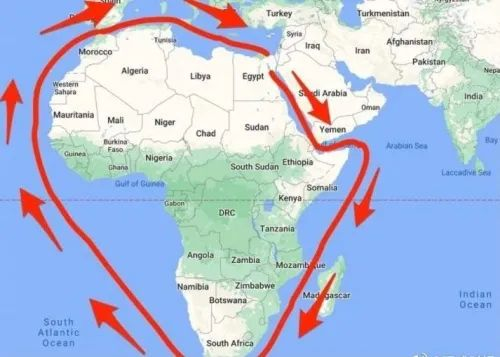 货船绕行示意图