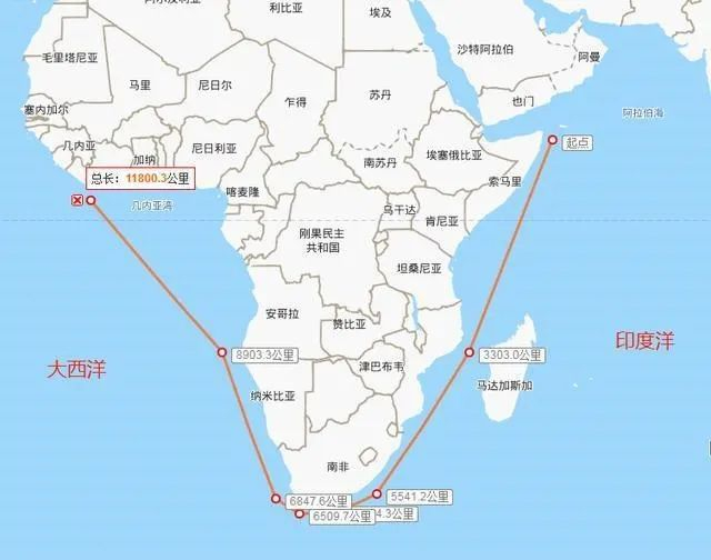  绕行好望角航道要多花10天