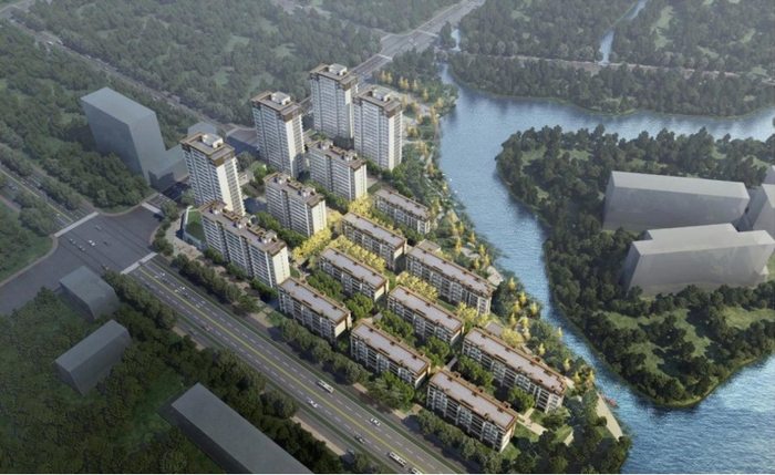 禹洲·朗玥府鸟瞰示意图