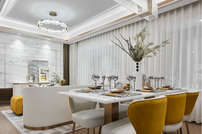 禹洲·朗玥府建面约108㎡样板房实拍图