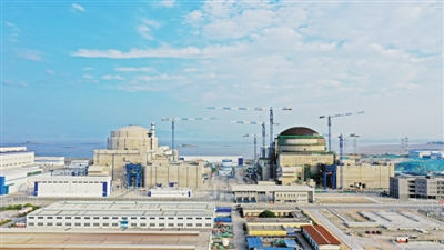 　　3月1日，华龙一号全球首堆——福建福清核电5号机组“火力全开”，满功率运行发电。图为2020年8月拍摄的福清核电5号机组。 受访者供图