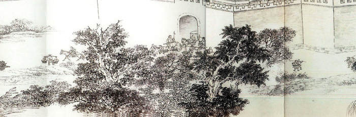 图为《京门九衢图》分段画卷——东直门篇鉴赏