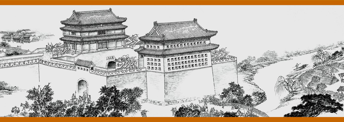 图为《京门九衢图》分段画卷——东直门篇鉴赏