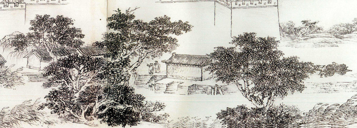 图为《京门九衢图》分段画卷——东直门篇鉴赏