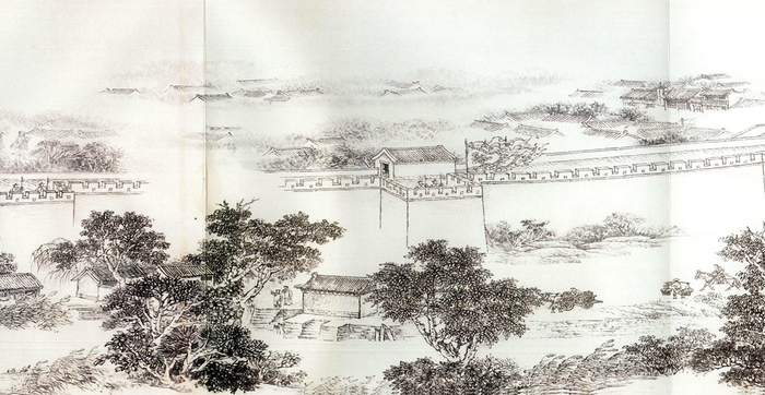 图为《京门九衢图》分段画卷——东直门篇鉴赏