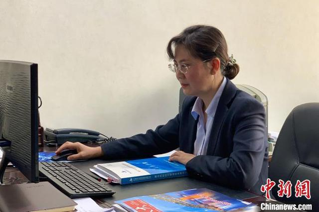 全国人大代表、宁夏电力投资集团有限公司信息中心业务主管方敏。 李佩珊 摄