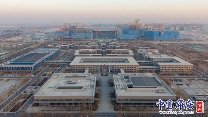 ▲2021年第一天的雄安市民服务中心。中国雄安官网记者牛思佳 摄