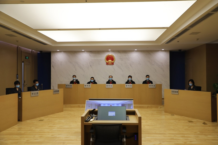 康文森与华为标准必要专利许可纠纷案听证现场&nbsp; 图片来源：最高法