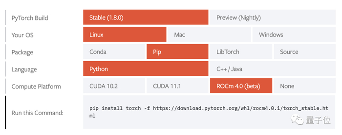 △AMD ROCm只支持Linux操作系统