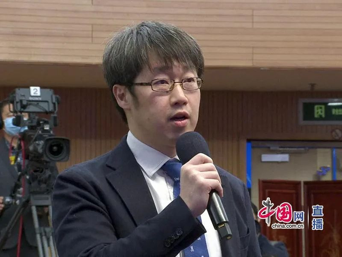 日本共同社记者提问（图源：中国网）