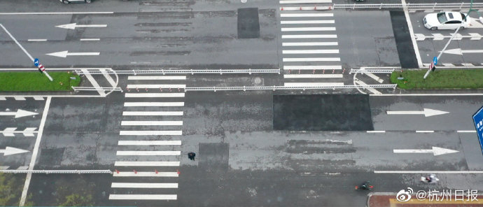 “Z”字型斑马线（图片来源：杭州日报）