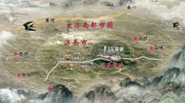 济东新城区域示意图