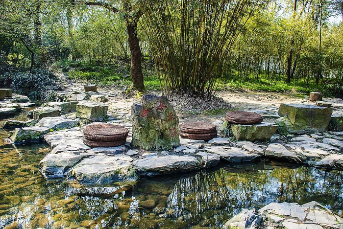 浙江绍兴，兰亭景区曲水流觞。图：视觉中国