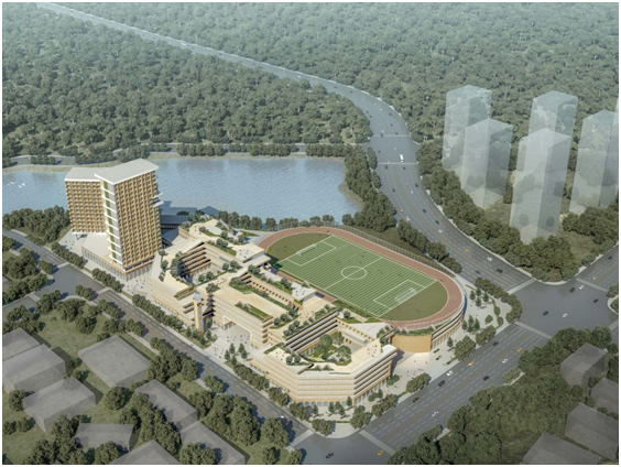        ▲总投资约6亿元的镇远中学计划于2022年9月投入使用（建筑形态以最终方案为准）