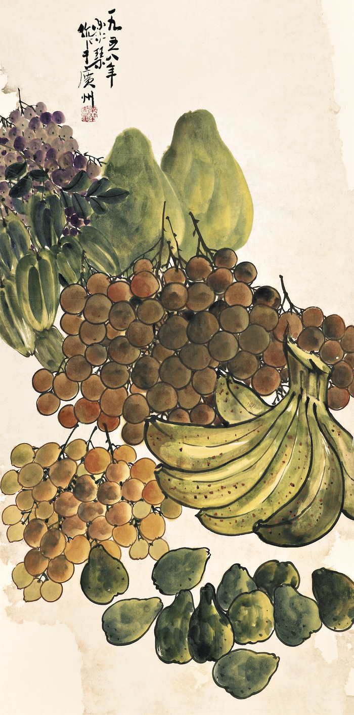 邓乐琴《瓜果》1958