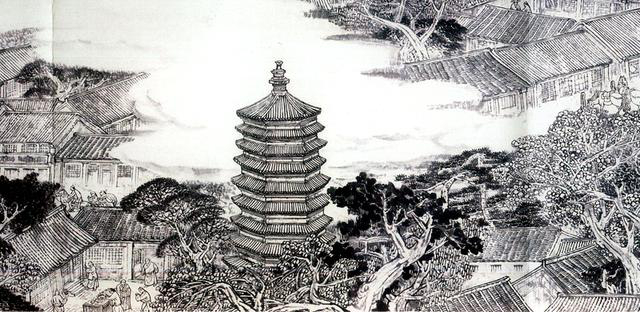 图为《京门九衢图》分段画卷——西安门篇鉴赏