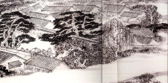 图为《京门九衢图》分段画卷——西安门篇鉴赏