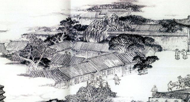 图为《京门九衢图》分段画卷——西安门篇鉴赏