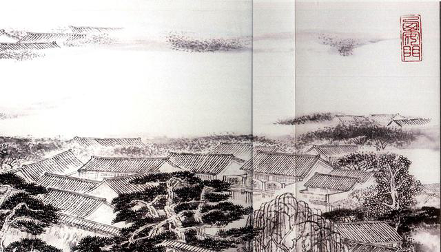 图为《京门九衢图》分段画卷——西安门篇鉴赏