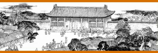 图为《京门九衢图》分段画卷——西安门篇鉴赏