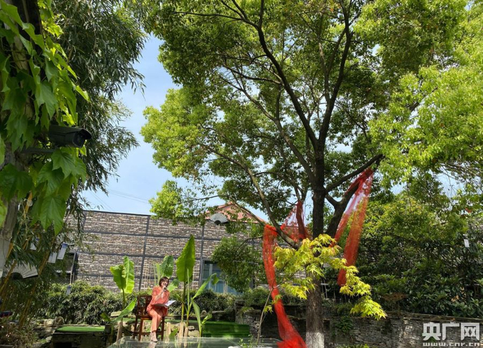 春日朗诵会现场（央广网记者 陈金莲 摄）