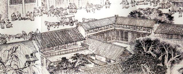 图为《京门九衢图》分段画卷——地安门篇鉴赏