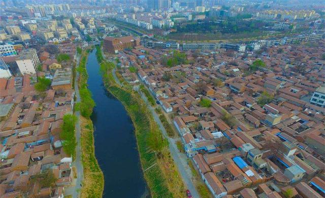 图为新时代大运河临清段航拍资料图