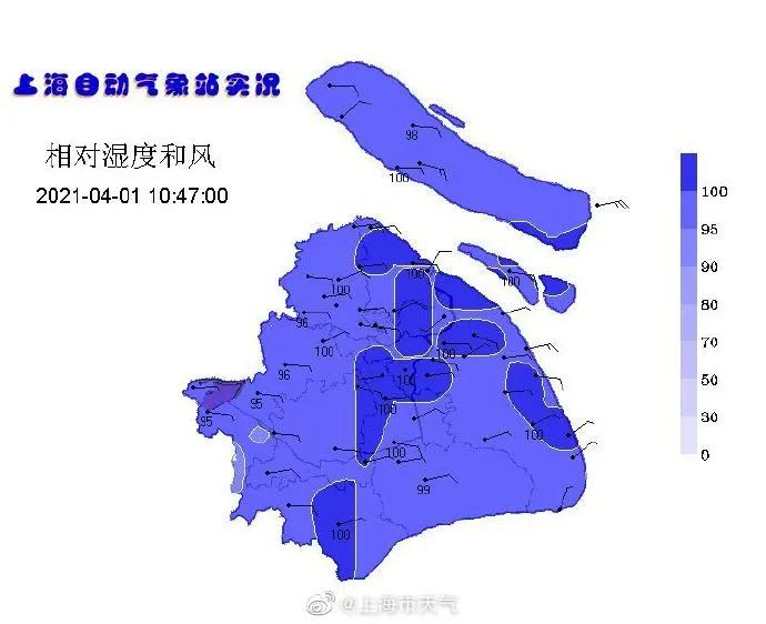 图片来源：@上海市天气