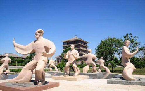 图为非物质文化遗产中国太极拳发源地资料图