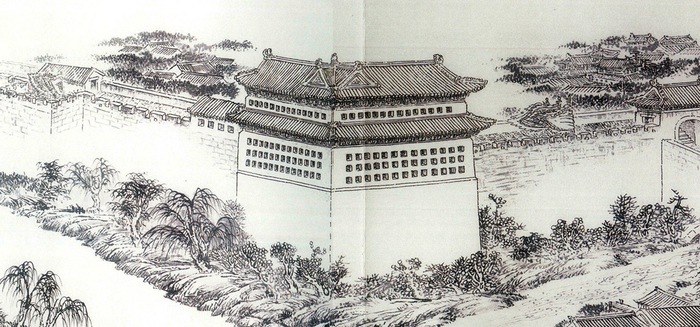 图为《京门九衢图》分段画卷——东便门篇鉴赏