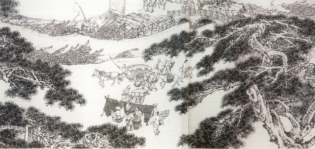 　　图为《京门九衢图》分段画卷——广渠门篇鉴赏